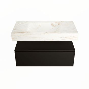 corian waschtisch set alan dlux 90 cm braun marmor frappe ADX90Urb1lM1fra