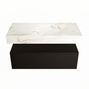 corian waschtisch set alan dlux 100 cm braun marmor frappe ADX100Urb1lR1fra