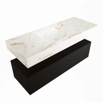 corian waschtisch set alan dlux 120 cm braun marmor frappe ADX120Urb1lM0fra