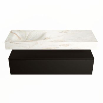 corian waschtisch set alan dlux 130 cm braun marmor frappe ADX130Urb1ll0fra