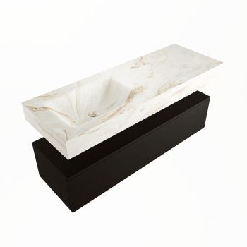 corian waschtisch set alan dlux 130 cm braun marmor frappe ADX130Urb1ll0fra