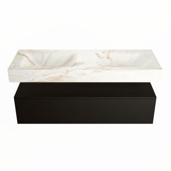 corian waschtisch set alan dlux 130 cm braun marmor frappe ADX130Urb1lD0fra