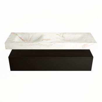 corian waschtisch set alan dlux 150 cm braun marmor frappe ADX150Urb1lD0fra