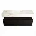 corian waschtisch set alan dlux 130 cm braun marmor frappe ADX130Urb2lM0fra