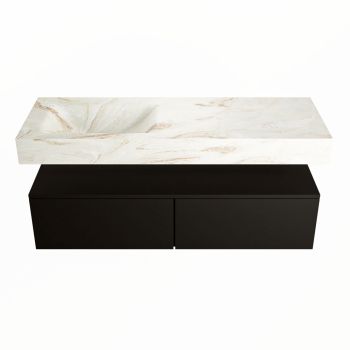 corian waschtisch set alan dlux 130 cm braun marmor frappe ADX130Urb2ll0fra