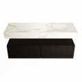 corian waschtisch set alan dlux 130 cm braun marmor frappe ADX130Urb2lR1fra