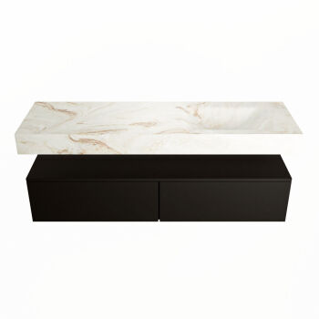 corian waschtisch set alan dlux 150 cm braun marmor frappe ADX150Urb2lR0fra