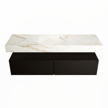 corian waschtisch set alan dlux 150 cm braun marmor frappe ADX150Urb2lM1fra