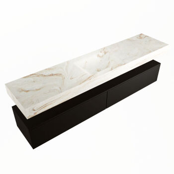 corian waschtisch set alan dlux 200 cm braun marmor frappe ADX200Urb2lM0fra