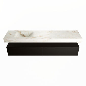 corian waschtisch set alan dlux 200 cm braun marmor frappe ADX200Urb2ll0fra