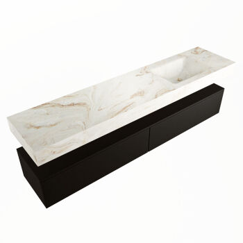 corian waschtisch set alan dlux 200 cm braun marmor frappe ADX200Urb2lR0fra