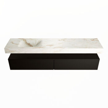 corian waschtisch set alan dlux 200 cm braun marmor frappe ADX200Urb2ll1fra
