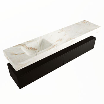 corian waschtisch set alan dlux 200 cm braun marmor frappe ADX200Urb2ll1fra