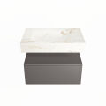 corian waschtisch set alan dlux 70 cm braun marmor frappe ADX70Dar1lM0fra