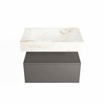 corian waschtisch set alan dlux 70 cm braun marmor frappe ADX70Dar1lM1fra