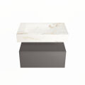 corian waschtisch set alan dlux 70 cm braun marmor frappe ADX70Dar1lM1fra