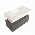 corian waschtisch set alan dlux 90 cm braun marmor frappe ADX90Dar1lM0fra