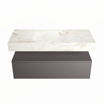 corian waschtisch set alan dlux 110 cm braun marmor frappe ADX110Dar1lM0fra