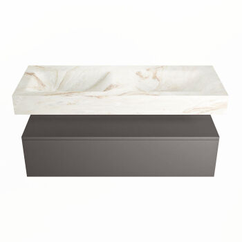corian waschtisch set alan dlux 120 cm braun marmor frappe ADX120Dar1lD0fra