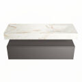 corian waschtisch set alan dlux 130 cm braun marmor frappe ADX130Dar1lR1fra