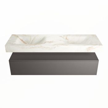 corian waschtisch set alan dlux 150 cm braun marmor frappe ADX150Dar1lD0fra