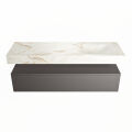 corian waschtisch set alan dlux 150 cm braun marmor frappe ADX150Dar1lR1fra