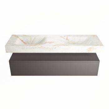 corian waschtisch set alan dlux 150 cm braun marmor frappe ADX150Dar1lD2fra