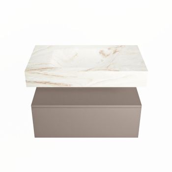 corian waschtisch set alan dlux 80 cm braun marmor frappe ADX80Smo1lM0fra