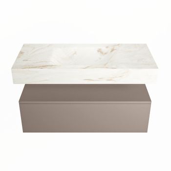 corian waschtisch set alan dlux 100 cm braun marmor frappe ADX100Smo1lM0fra