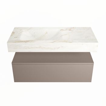 corian waschtisch set alan dlux 100 cm braun marmor frappe ADX100Smo1ll0fra