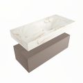corian waschtisch set alan dlux 100 cm braun marmor frappe ADX100Smo1lR0fra