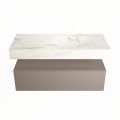 corian waschtisch set alan dlux 110 cm braun marmor frappe ADX110Smo1lR1fra