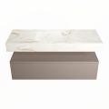 corian waschtisch set alan dlux 120 cm braun marmor frappe ADX120Smo1lM1fra