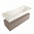 corian waschtisch set alan dlux 120 cm braun marmor frappe ADX120Smo1lR1fra