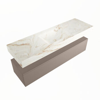 corian waschtisch set alan dlux 150 cm braun marmor frappe ADX150Smo1lM0fra