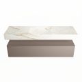 corian waschtisch set alan dlux 150 cm braun marmor frappe ADX150Smo1lM1fra