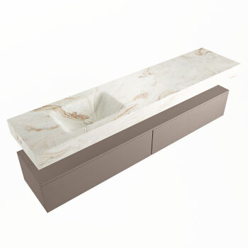 corian waschtisch set alan dlux 200 cm braun marmor frappe ADX200Smo2ll0fra