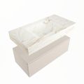 corian waschtisch set alan dlux 90 cm braun marmor frappe ADX90lin1lM0fra
