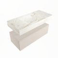 corian waschtisch set alan dlux 100 cm braun marmor frappe ADX100lin1lM1fra