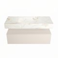 corian waschtisch set alan dlux 110 cm braun marmor frappe ADX110lin1lM0fra