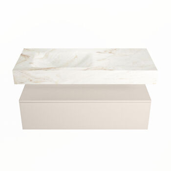 corian waschtisch set alan dlux 110 cm braun marmor frappe ADX110lin1ll1fra