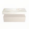 corian waschtisch set alan dlux 110 cm braun marmor frappe ADX110lin1lR1fra