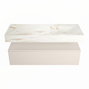 corian waschtisch set alan dlux 120 cm braun marmor frappe ADX120lin1lR1fra