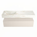 corian waschtisch set alan dlux 130 cm braun marmor frappe ADX130lin1ll0fra