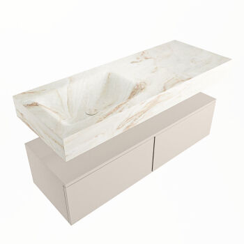 corian waschtisch set alan dlux 120 cm braun marmor frappe ADX120lin2ll0fra