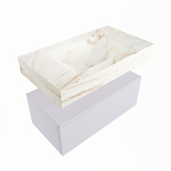 corian waschtisch set alan dlux 80 cm braun marmor frappe ADX80cal1lM0fra