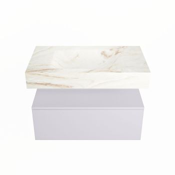 corian waschtisch set alan dlux 80 cm braun marmor frappe ADX80cal1lM1fra