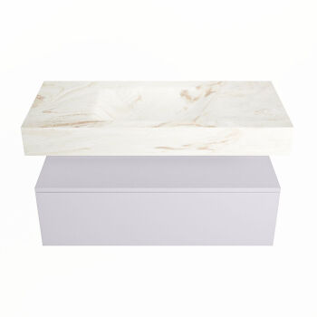 corian waschtisch set alan dlux 100 cm braun marmor frappe ADX100cal1lM1fra