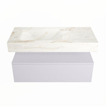 corian waschtisch set alan dlux 100 cm braun marmor frappe ADX100cal1ll1fra