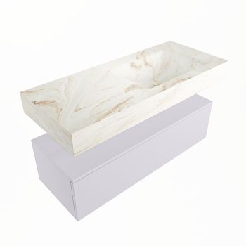 corian waschtisch set alan dlux 110 cm braun marmor frappe ADX110cal1lR1fra